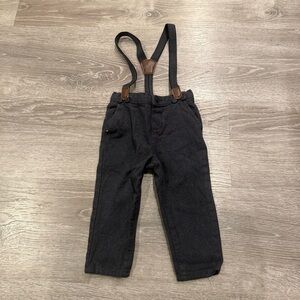 Baby B’Gosh Toddler Gray Pants with Suspenders